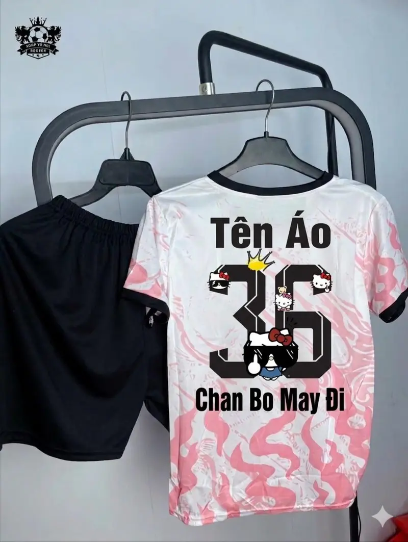 Bộ Quần Áo Bóng Đá "AMAC Lửa" Lồng Hello Kitty FUKK