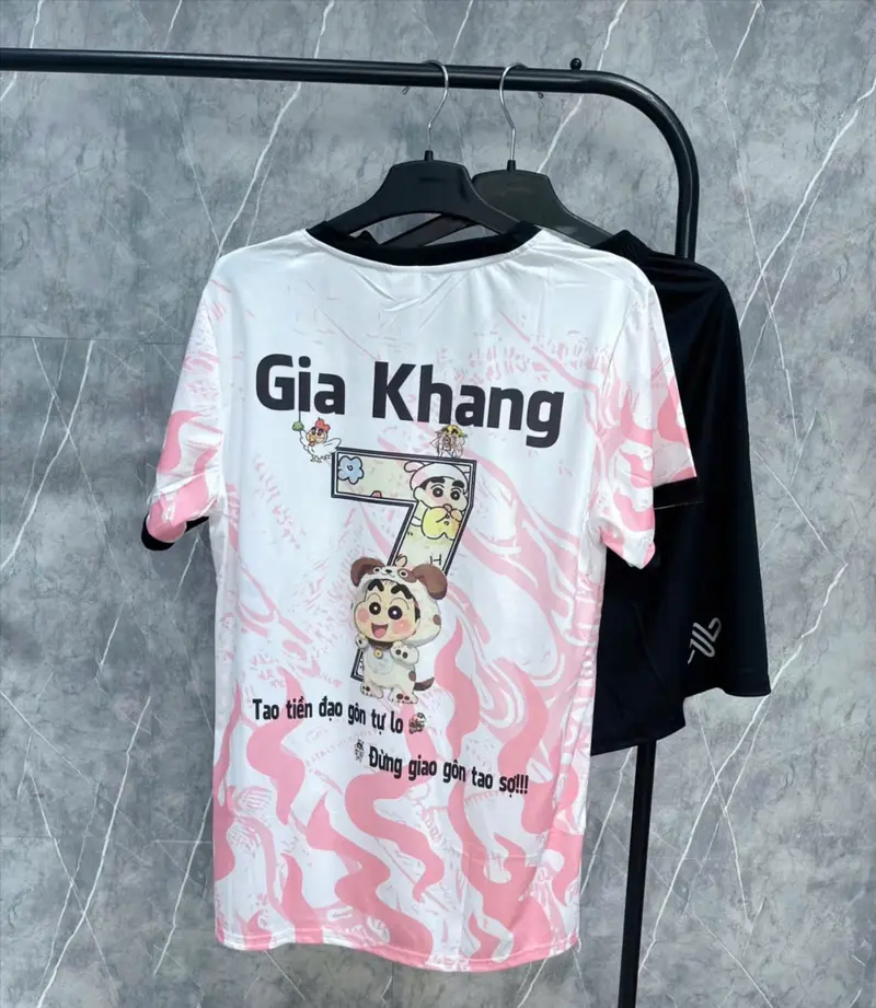 Bộ Quần Áo Bóng Đá "AMAC Lửa" Lồng Hình Shin Bút Chì