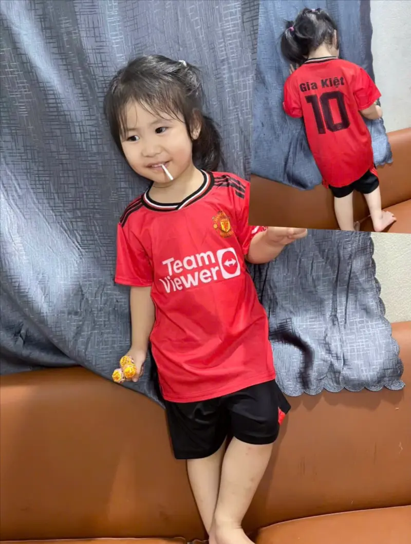 Bộ Quần Áo Bóng Đá "MU Đỏ"